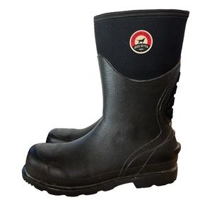 Red Wing Shoes • Irish Setter Men’s 12” STEEL TOE Rubber Boot • 100% Waterproof